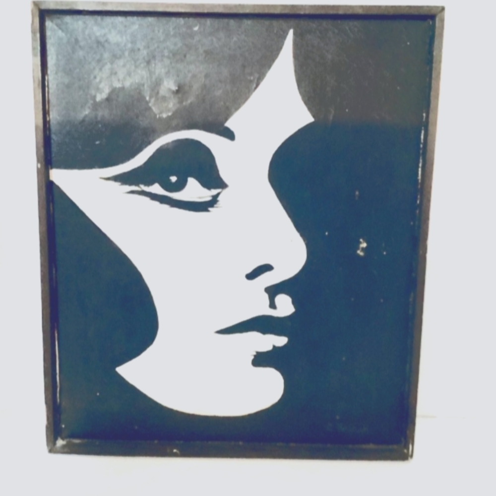 Artwork Painting Portrait C: black & White